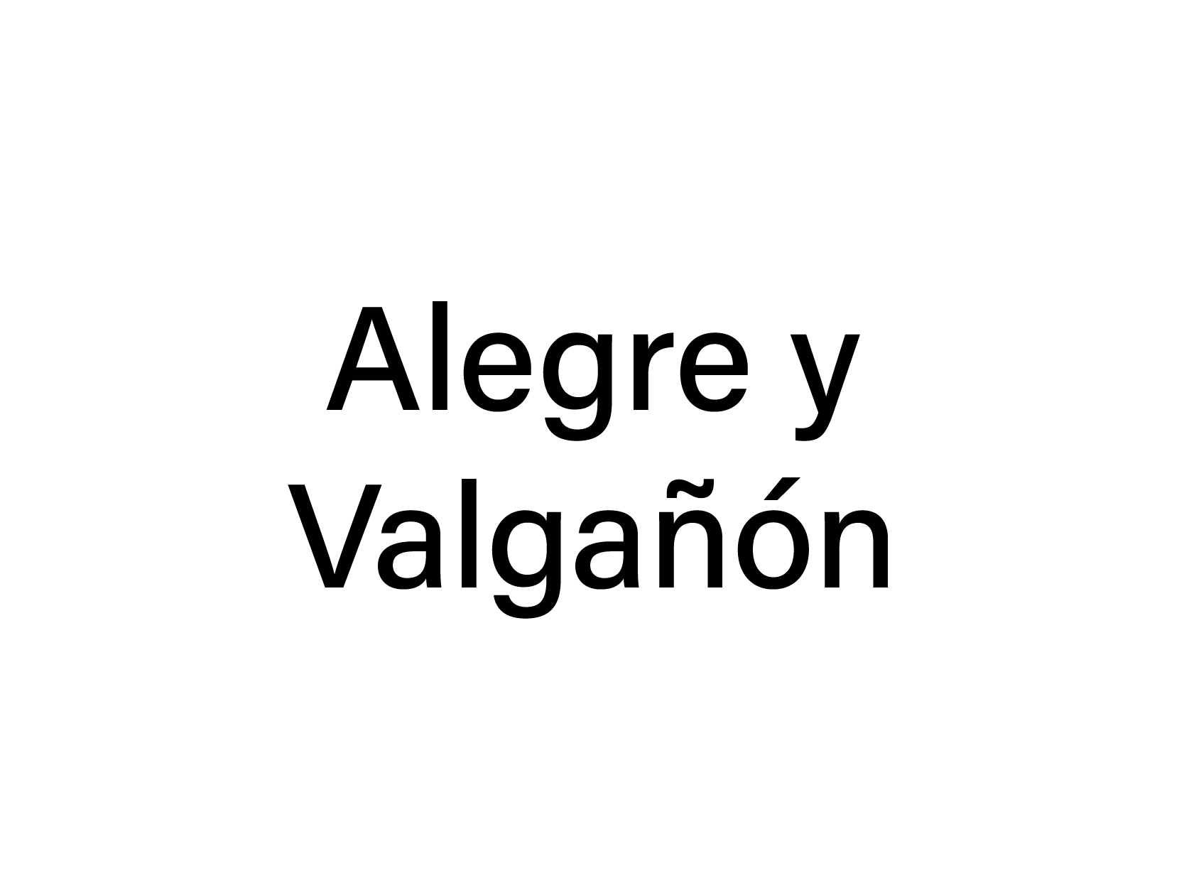 ALEGRE Y VALGANON