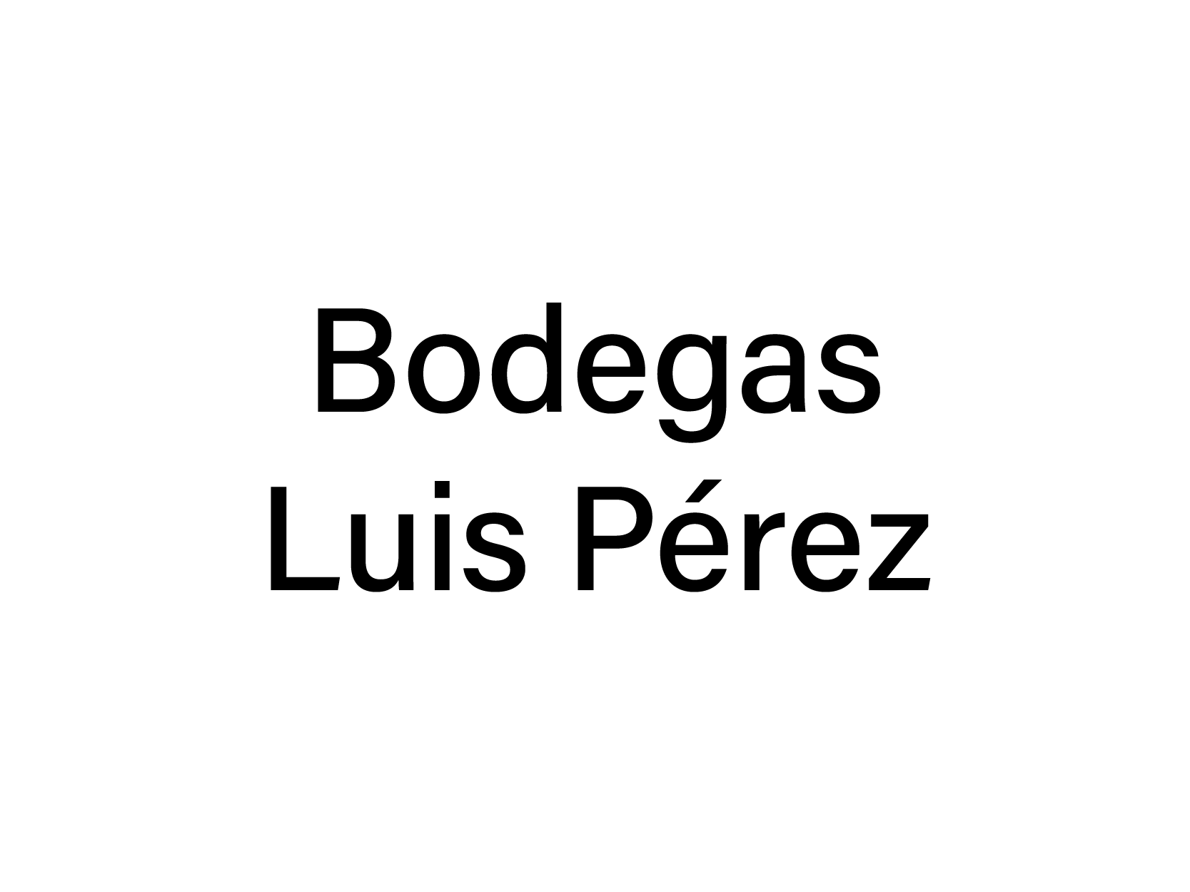 BODEGAS LUIS PEREZ